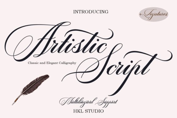 Artistic Script: Bridging Classic Copperplate and Modern Design