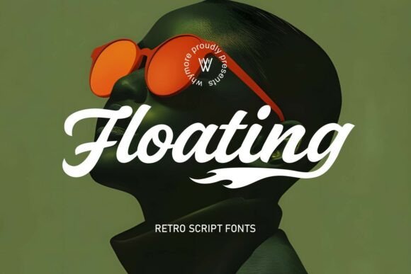 Floating Retro Script: Bold Style for Modern Brands