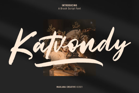 Katvondy Marker Brush Script: Bold Handwritten Flair