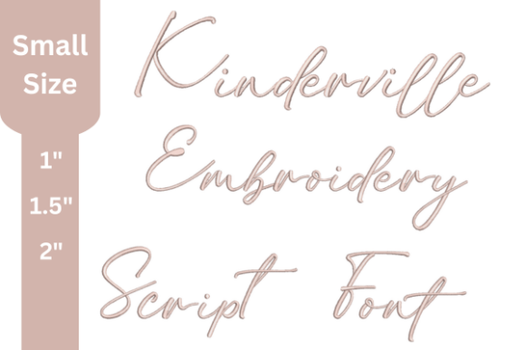 Kinderville Script Embroidery Font: A Professional Touch for Your Projects