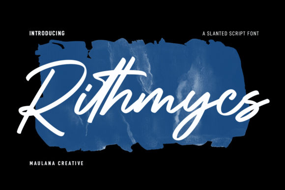 Rithmycs Script Font: Elegance with a Painted Soul