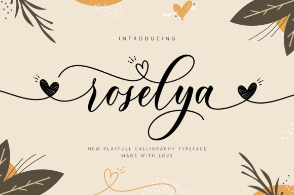Roselya Script Font: A Sweet Calligraphy for Modern Designs