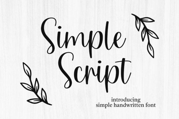 Simple Script: Where Timeless Elegance Meets Modern Design